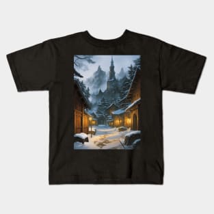 Wintertime in the Sword Coast Kids T-Shirt